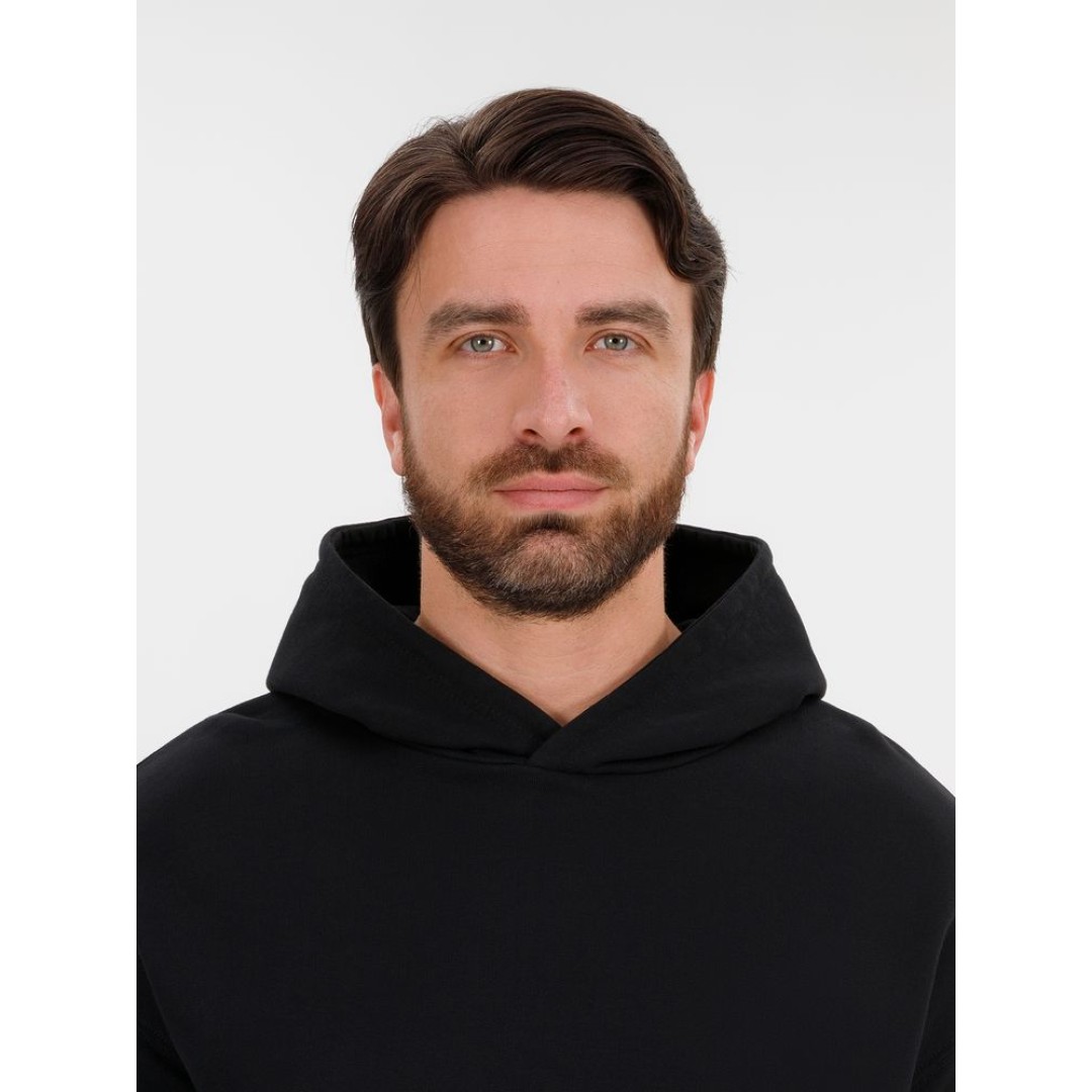 Худи оверсайз унисекс Outshine, черное, размер XS/S