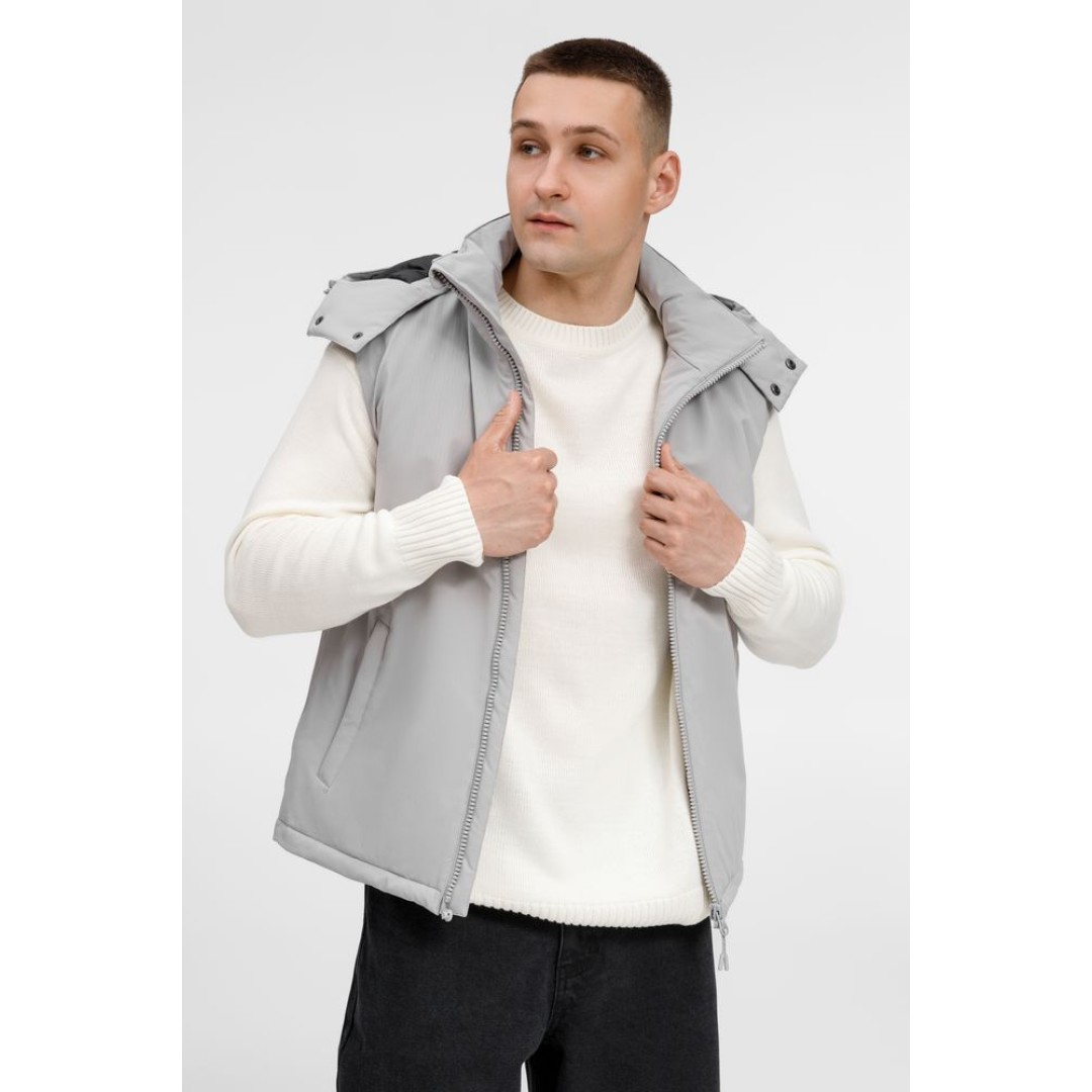 Жилет унисекс Sfera, светло-серый, размер S
