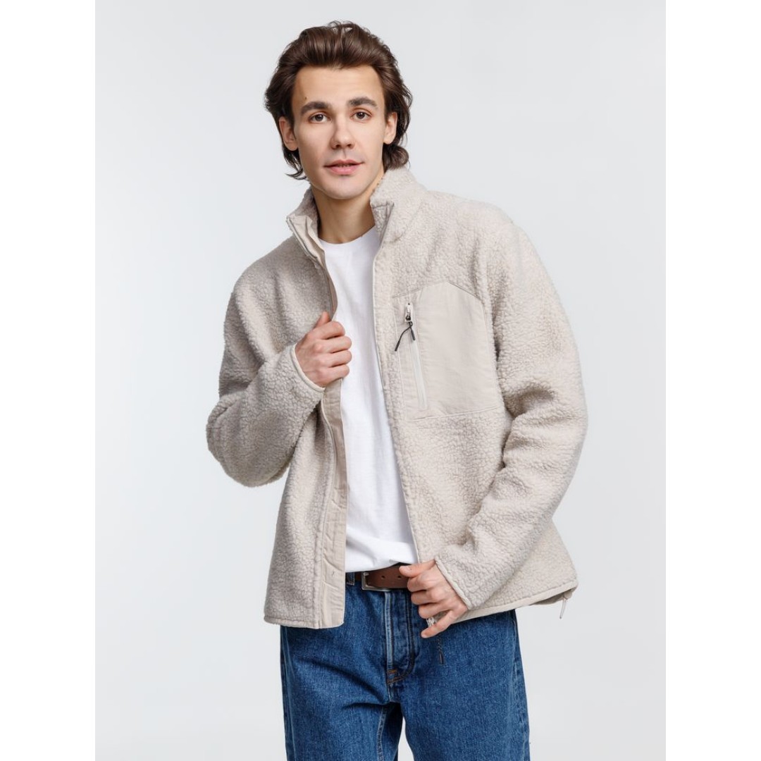 Куртка унисекс Fury, бежевая, размер XS