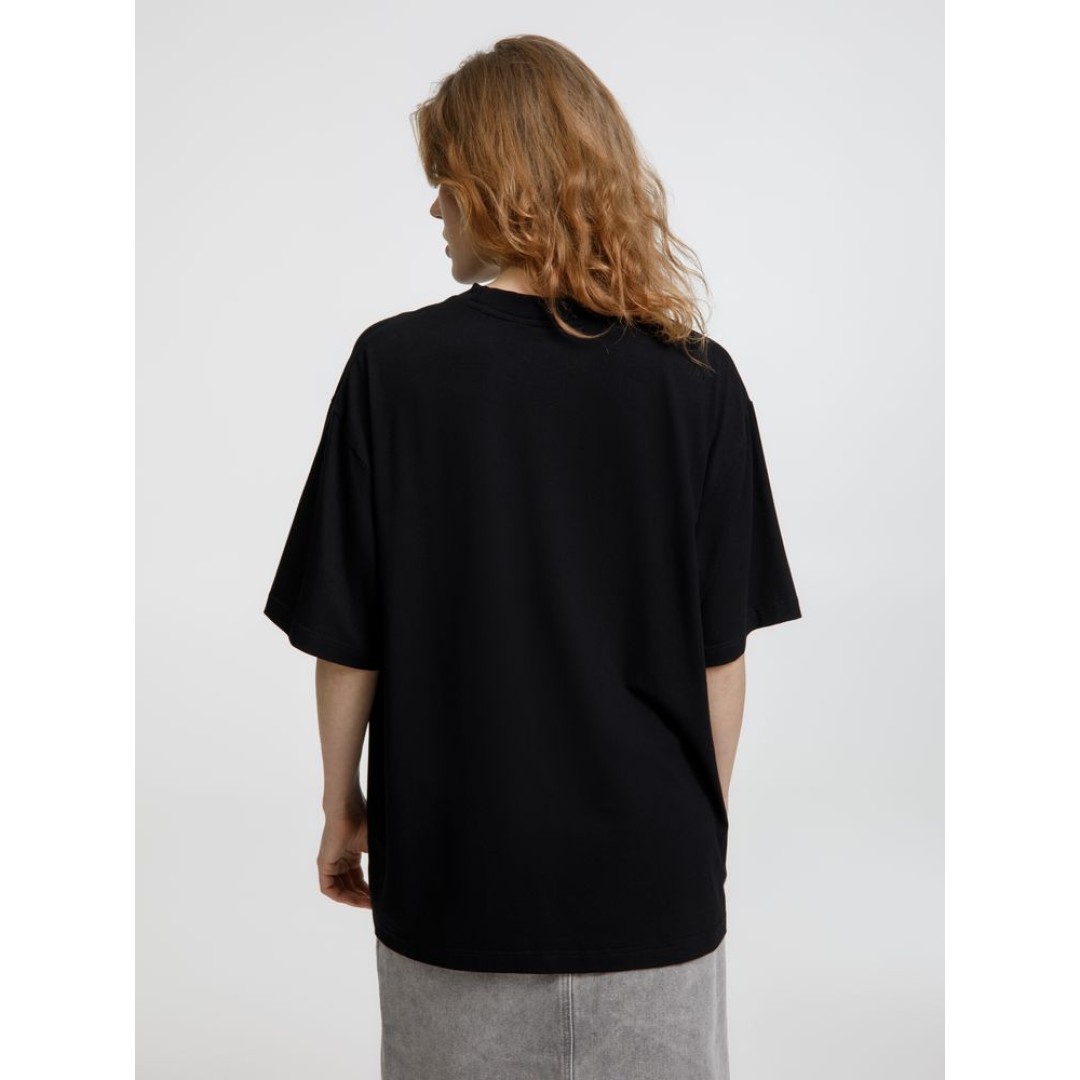 Футболка оверсайз унисекс Lavinia, черная, размер XL/XXL