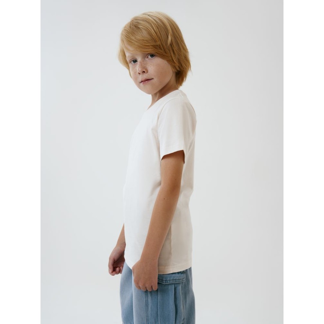 Футболка детская T-Bolka Kids, молочно-белая, 6 лет