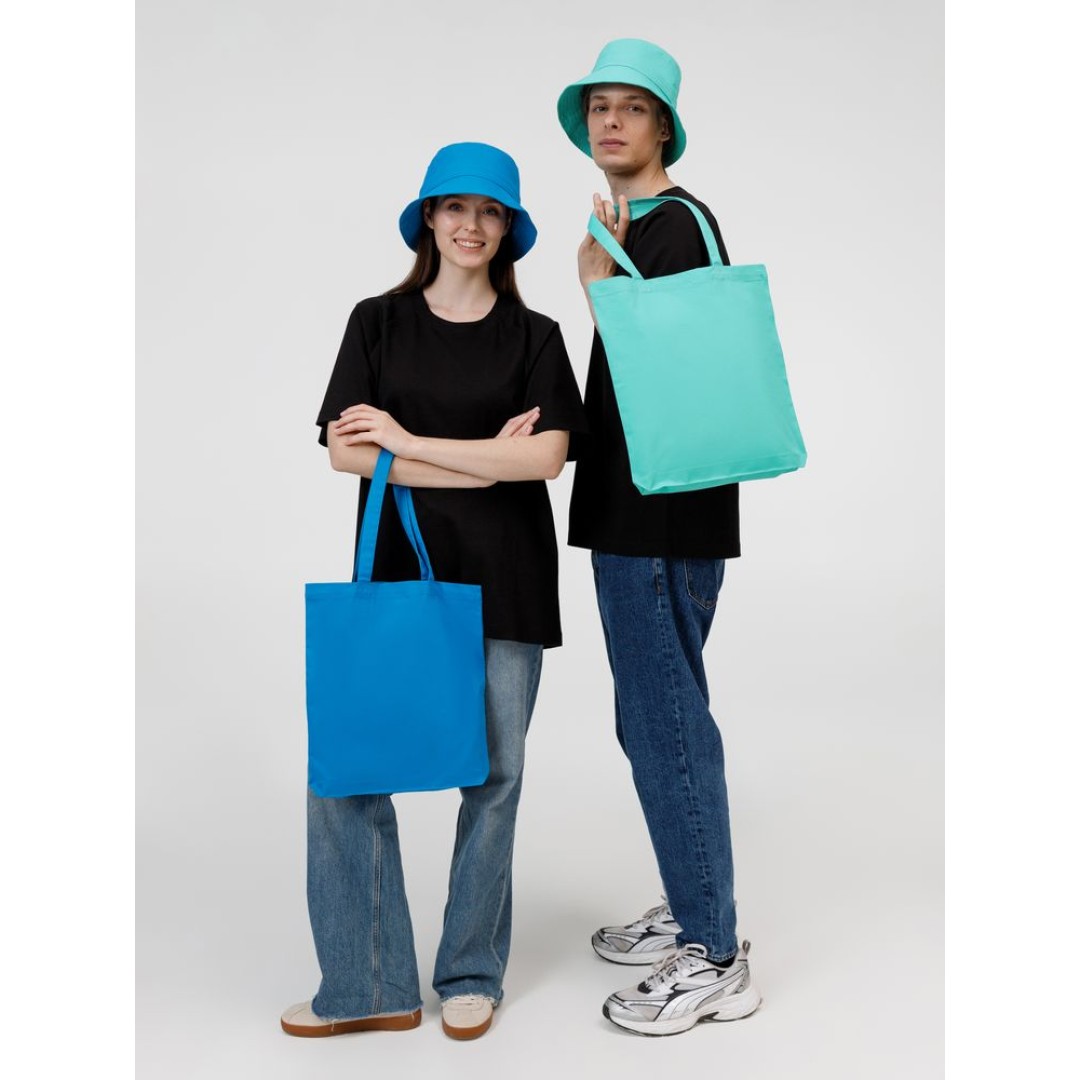 Холщовая сумка Avoska, ярко-голубая