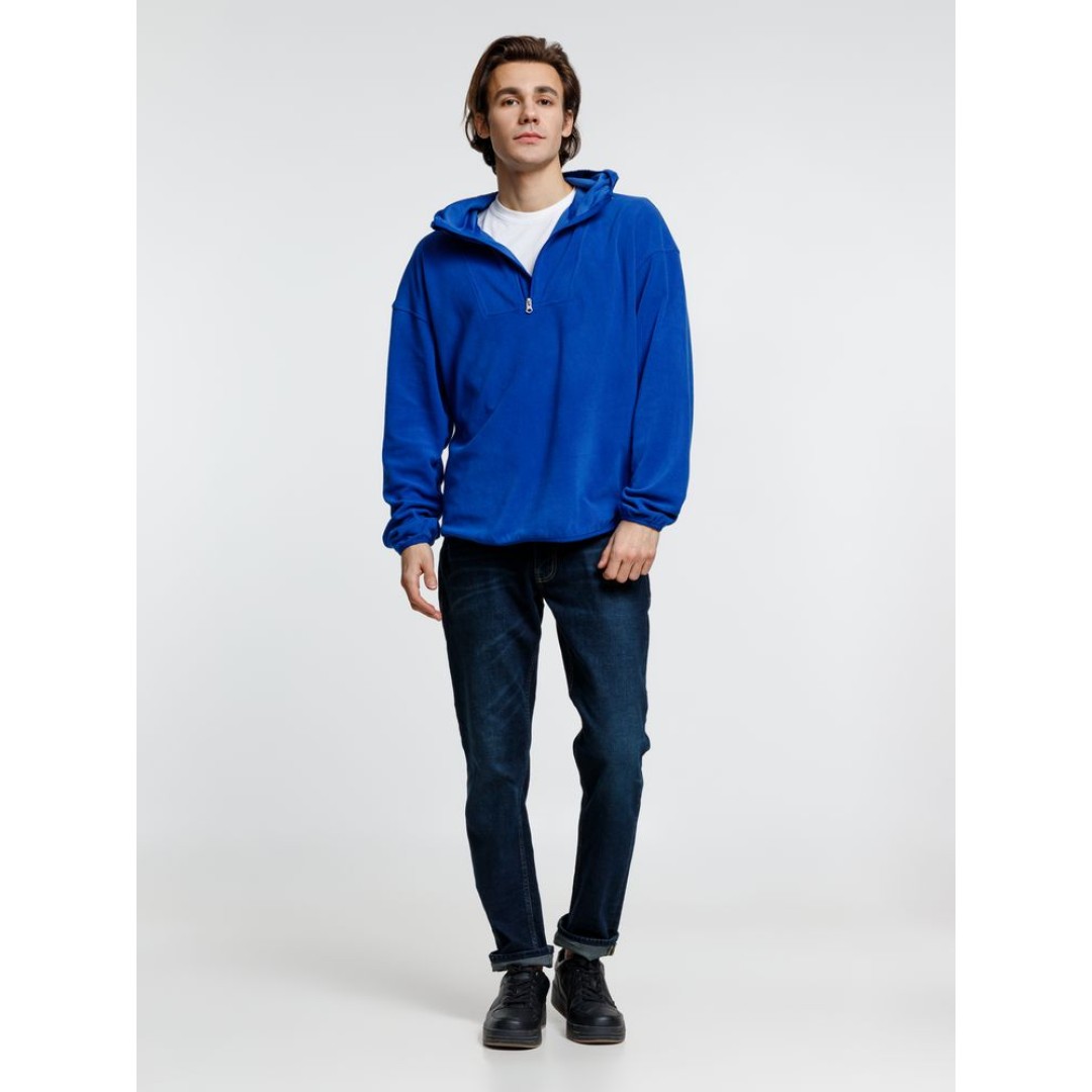 Анорак флисовый унисекс Fliska, ярко-синий