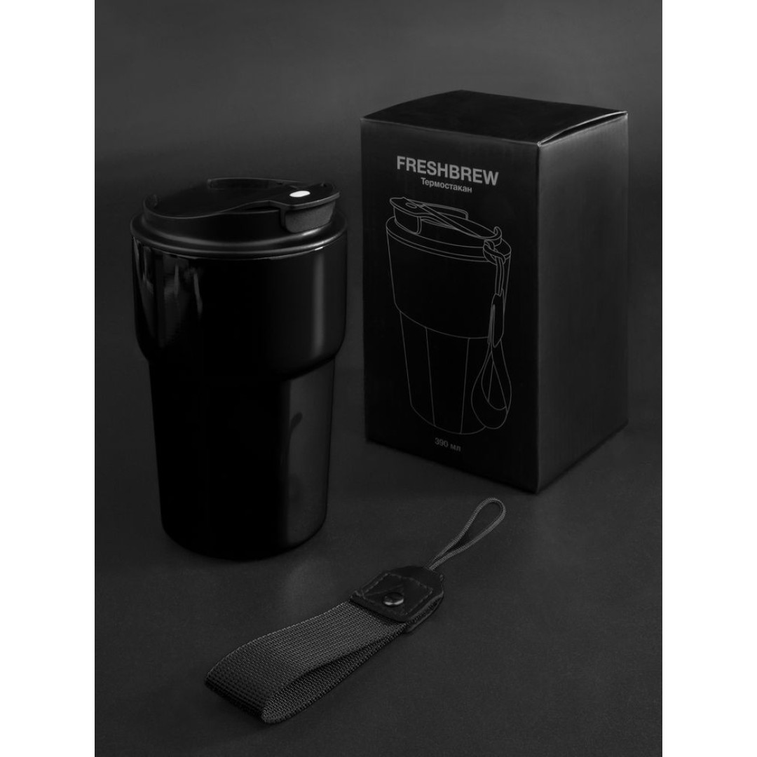 Термостакан Freshbrew, черный