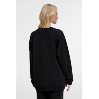 Свитшот унисекс Avenu, черный, размер XS/S