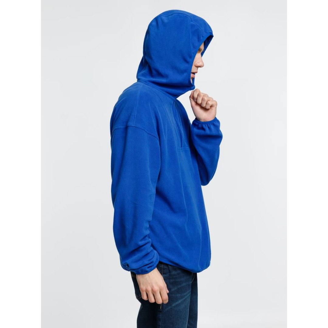 Анорак флисовый унисекс Fliska, ярко-синий