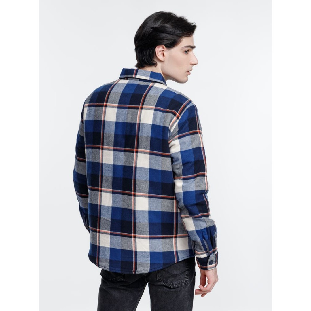 Куртка-рубашка оверсайз унисекс Noah, синяя, размер XS/S