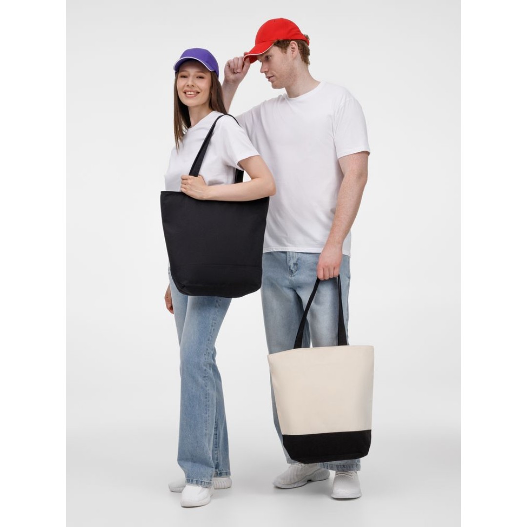 Бейсболка Canopy, красная с белым кантом