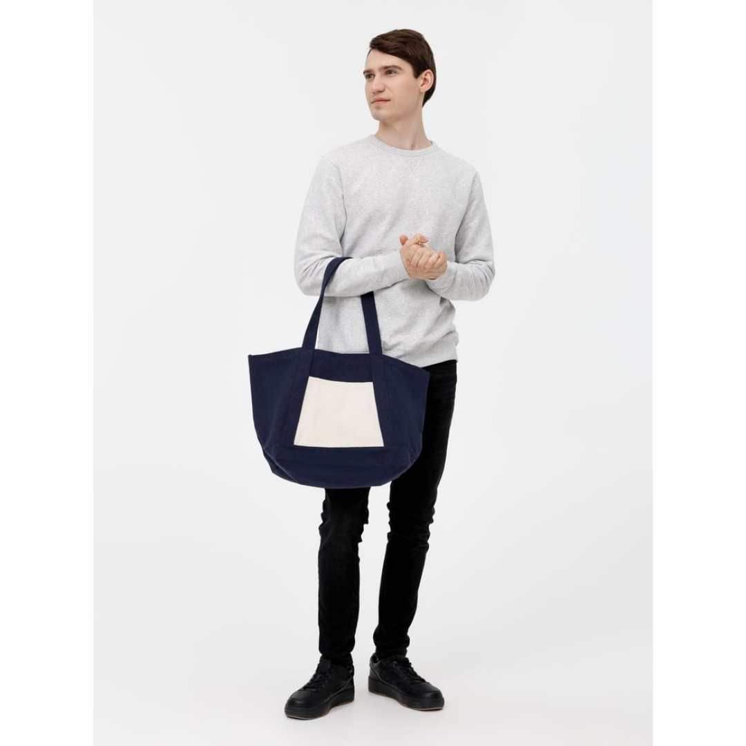 Шопер Shophop, синий с неокрашенным