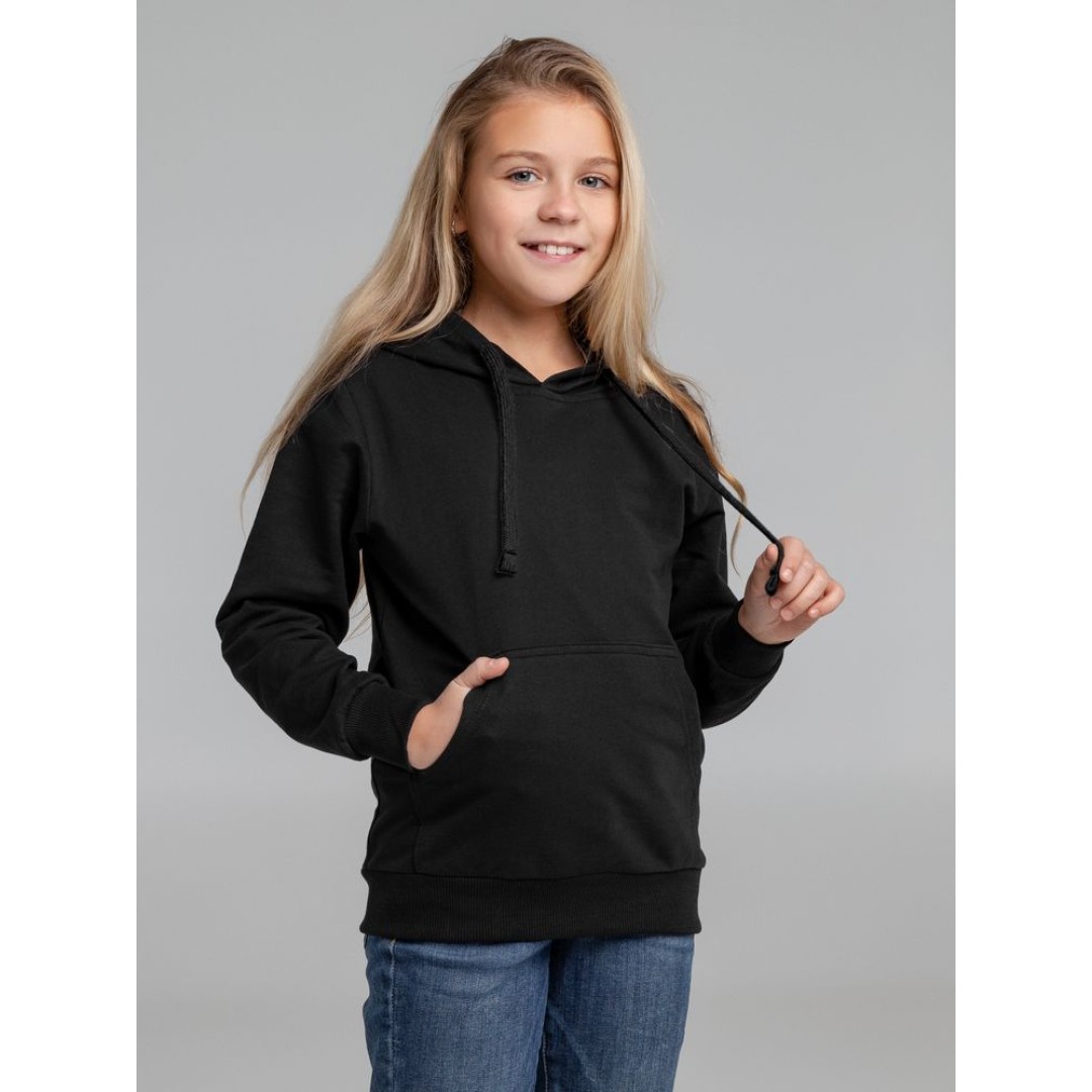 Худи детское Kirenga Kids 2.0, черное, 6 лет