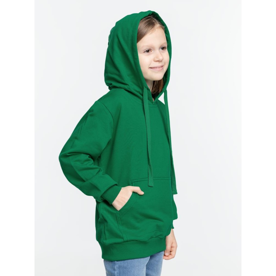 Худи детское Kirenga Kids 2.0, зеленое, 14 лет