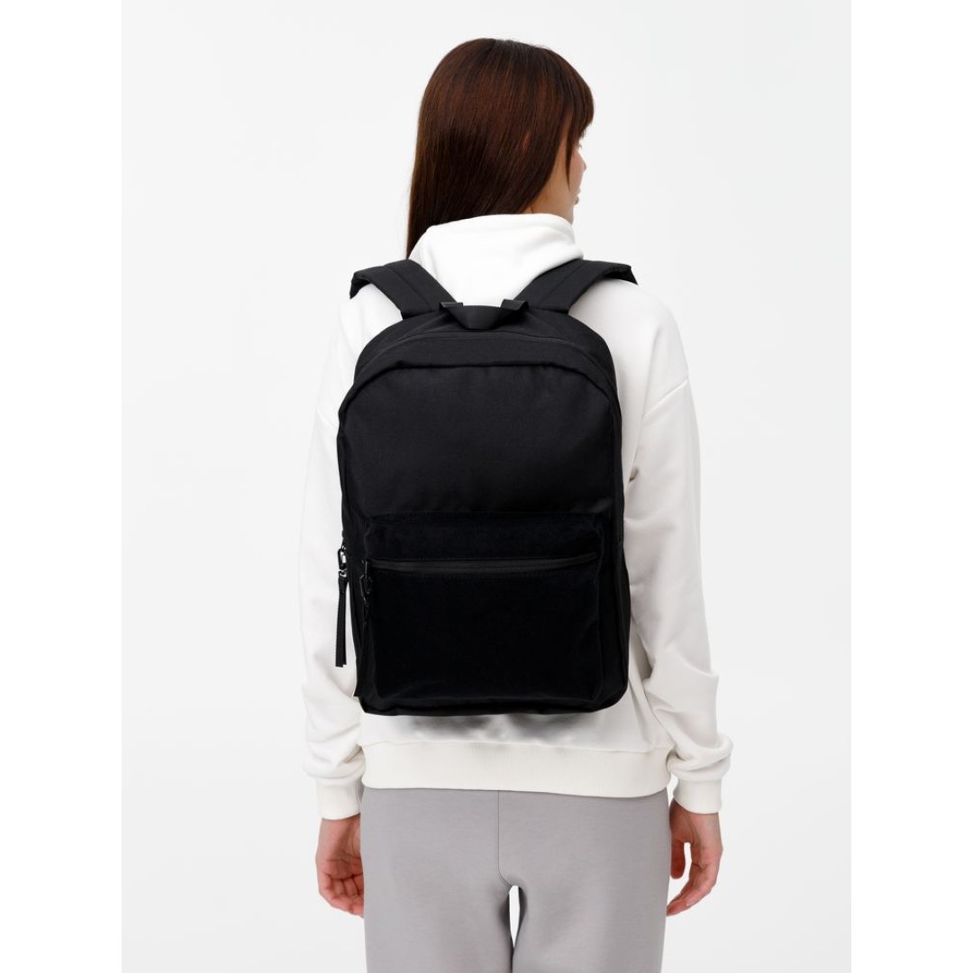 Рюкзак Patch Catcher с карманом из липучки, черный