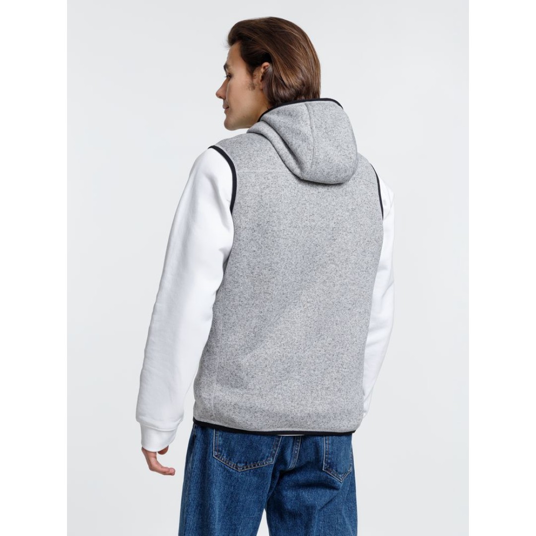 Жилет с капюшоном унисекс Gotland, серый, размер S