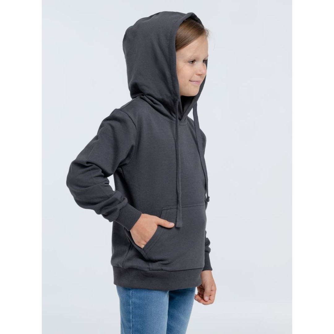 Худи детское Kirenga Kids 2.0, темно-серое (графит), 14 лет