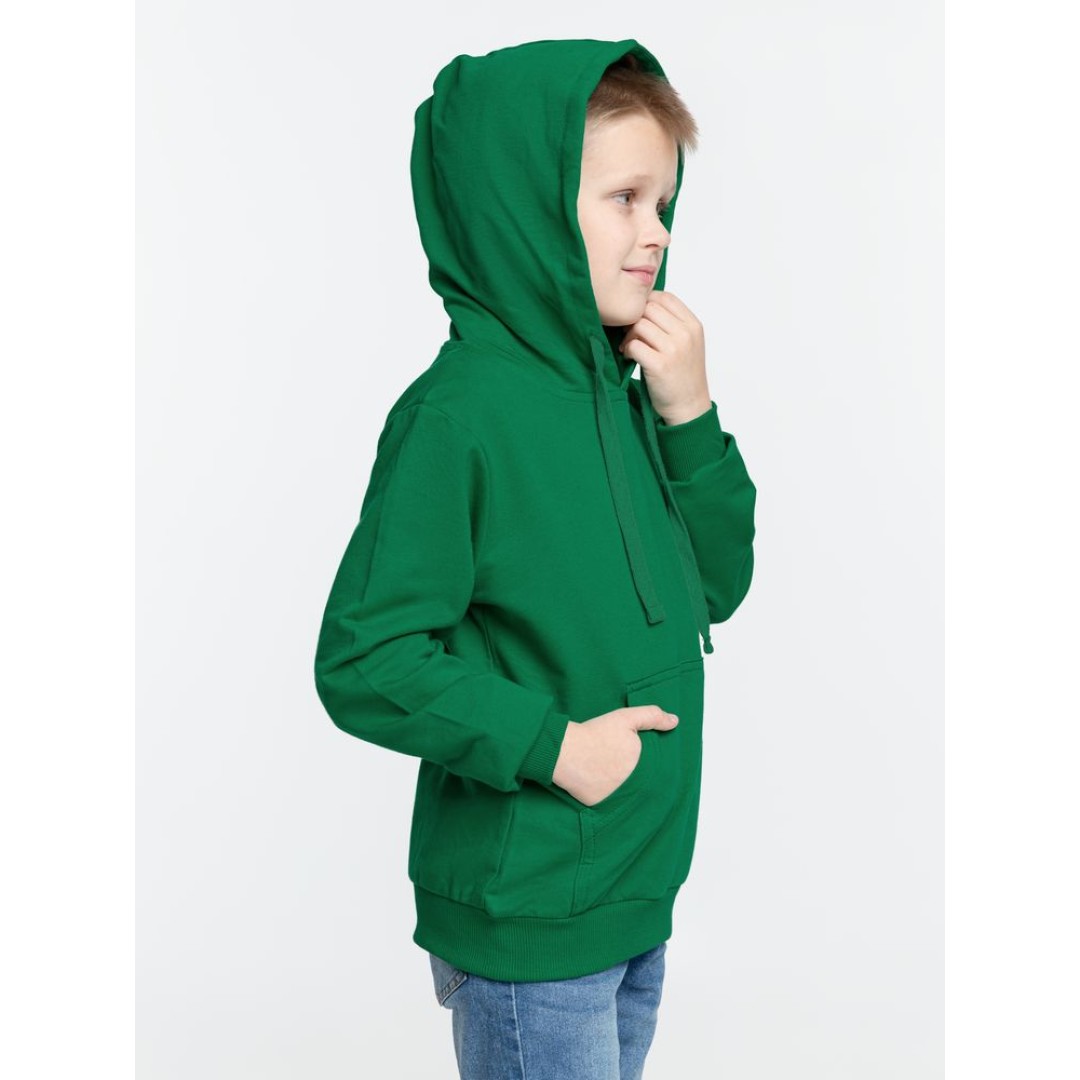 Худи детское Kirenga Kids 2.0, зеленое, 14 лет