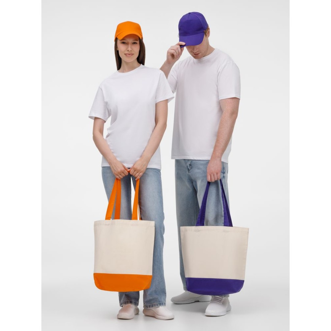 Холщовая сумка Shopaholic, оранжевая