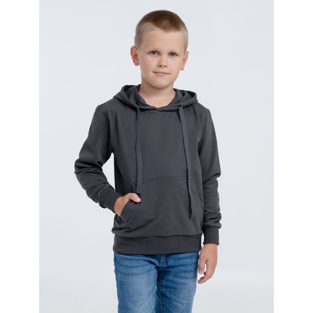 Худи детское Kirenga Kids 2.0, темно-серое (графит), 14 лет