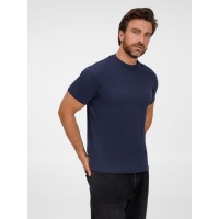 Футболка унисекс T-Bolka 180, темно-синяя, XS