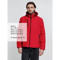 Куртка софтшелл мужская Zagreb, красная, размер L