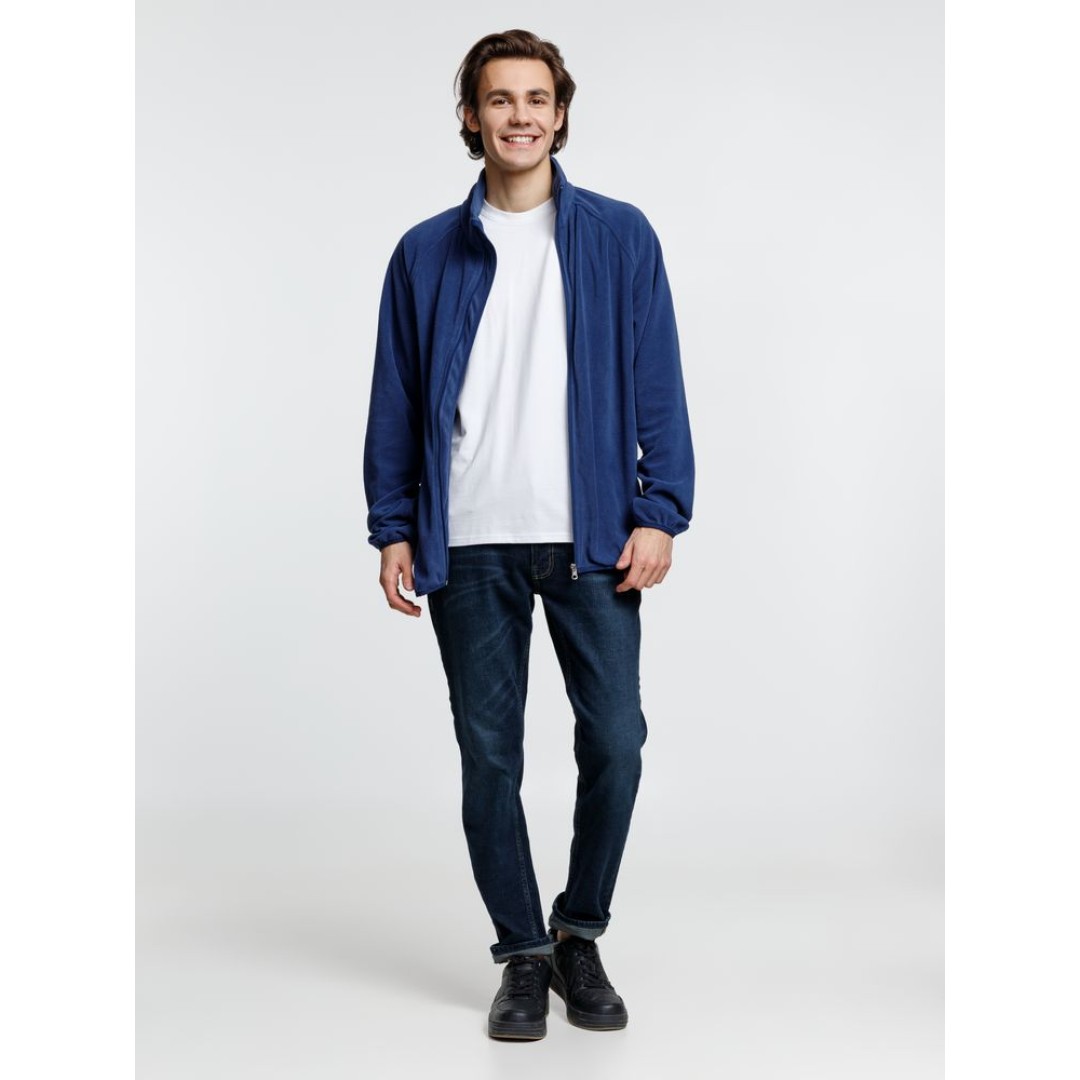 Куртка флисовая унисекс Fliska, темно-синяя