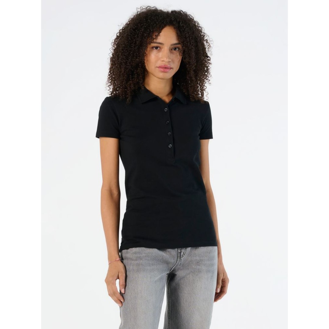 Рубашка поло женская Phoenix Women черная, XL