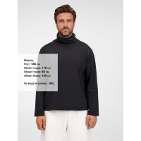 Лонгслив из бифлекса Morfiss, черный, размер XS/S