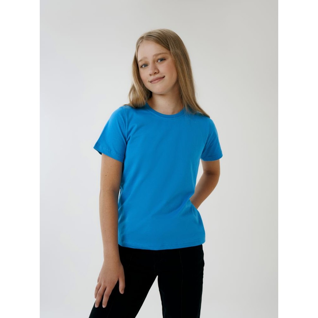 Футболка детская T-Bolka Kids, бирюзовая, 6 лет
