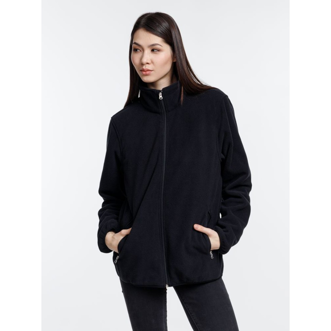 Куртка флисовая унисекс Nesse, черная, размер XS/S