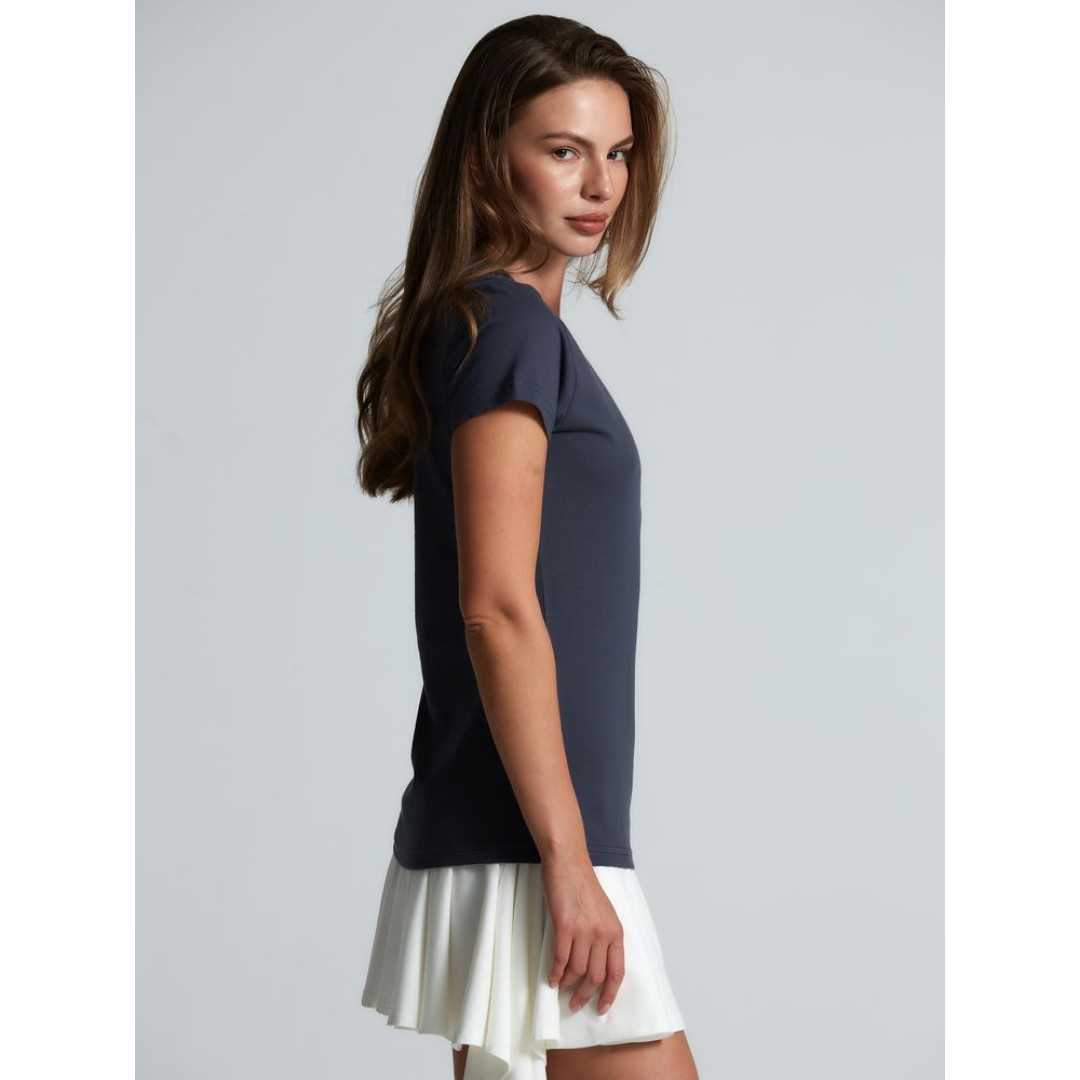 Футболка женская T-bolka Lady, темно-серая (графит), размер S