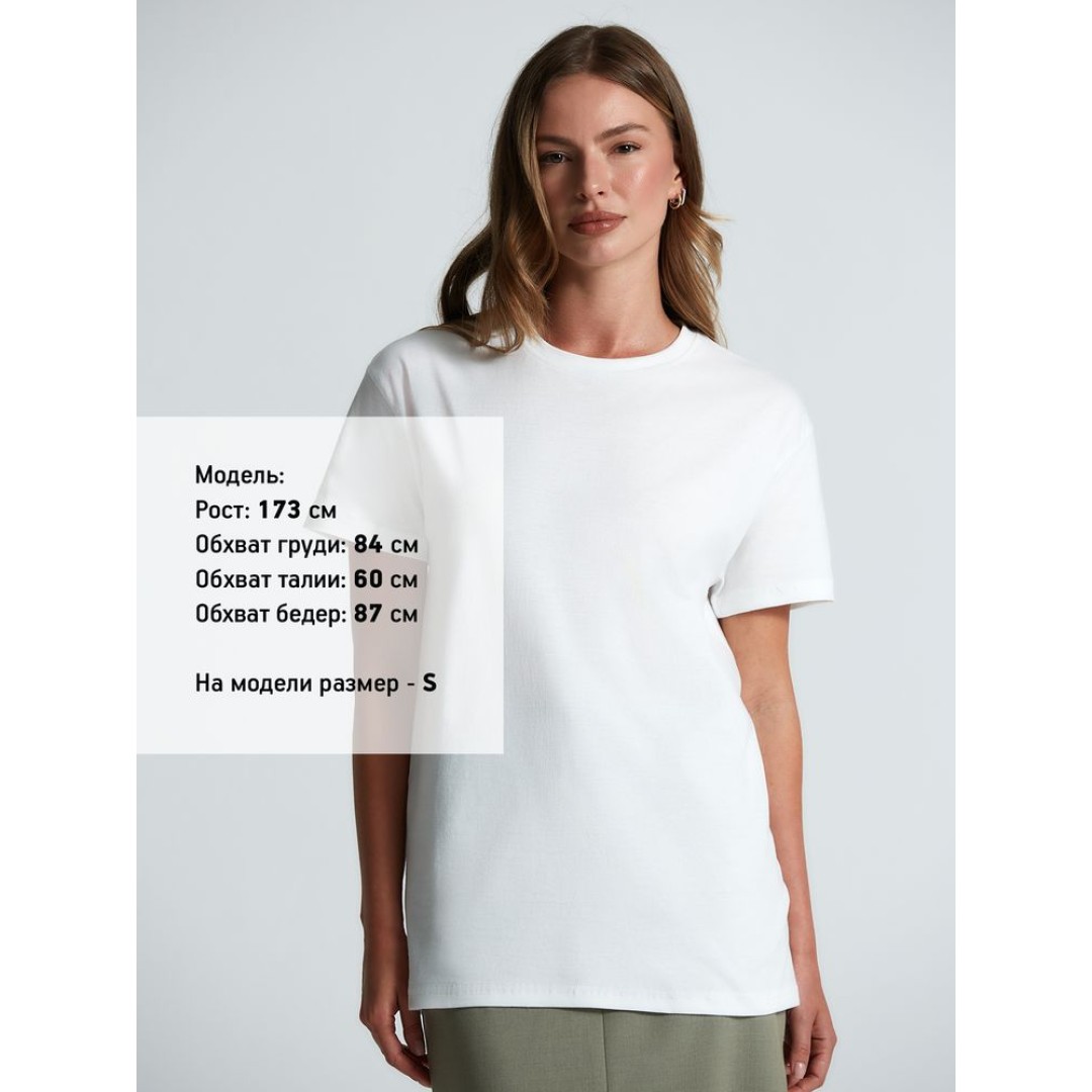 Футболка унисекс T-Bolka 160, белая (белоснежная), размер XS