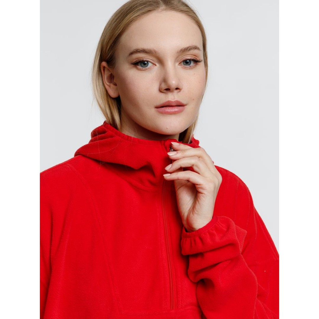 Анорак флисовый унисекс Fliska, красный, размер XS/S