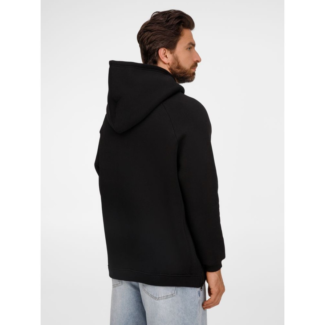 Худи унисекс оверсайз Easy Street, черное, размер XS/S