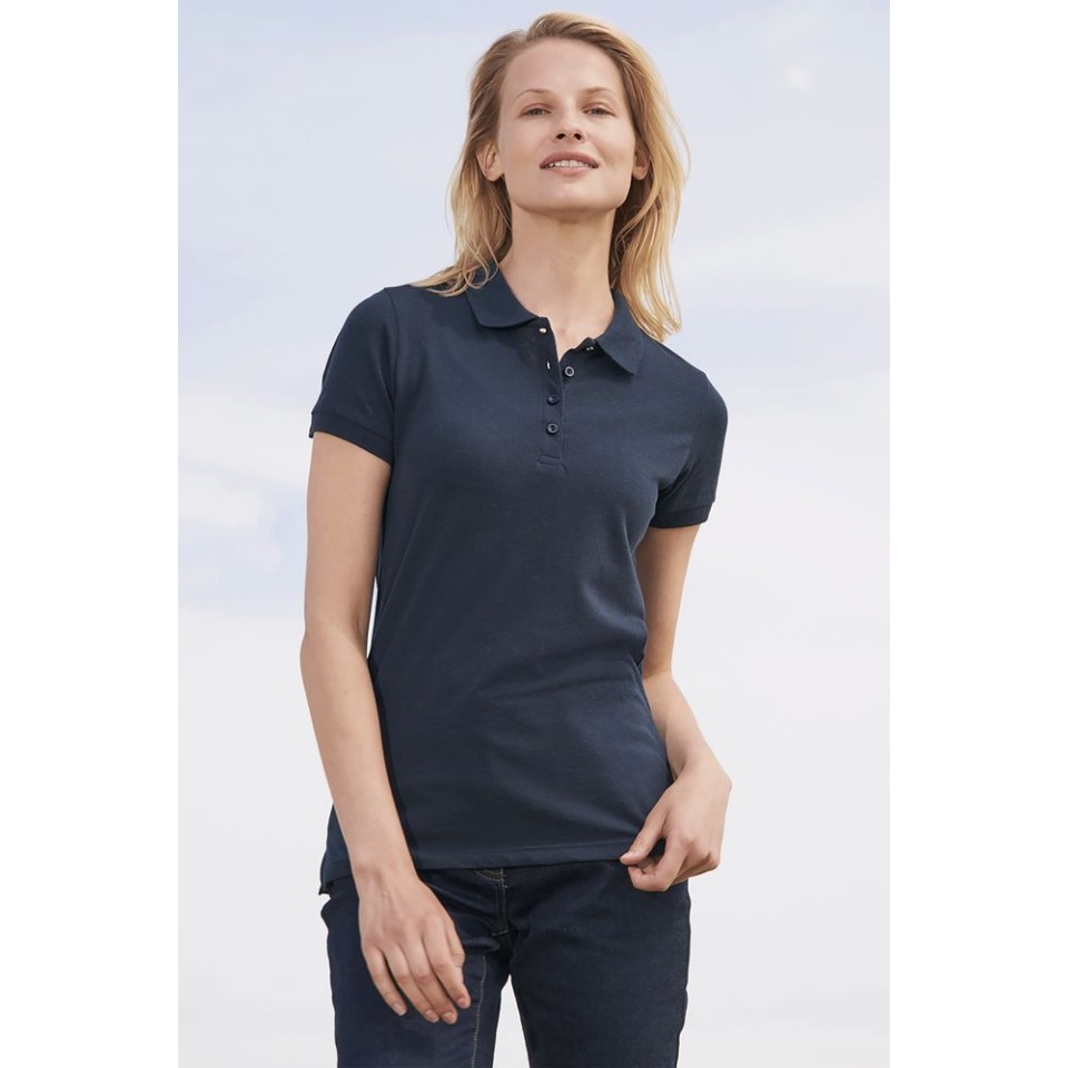 Рубашка поло женская Passion 170 черная, XL