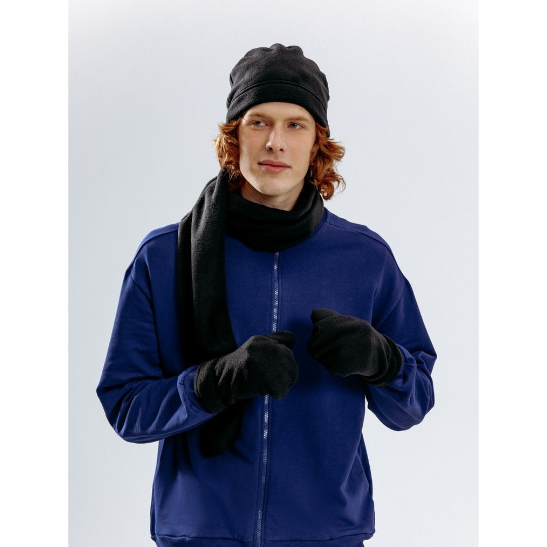 Шапка Fleecy, черная