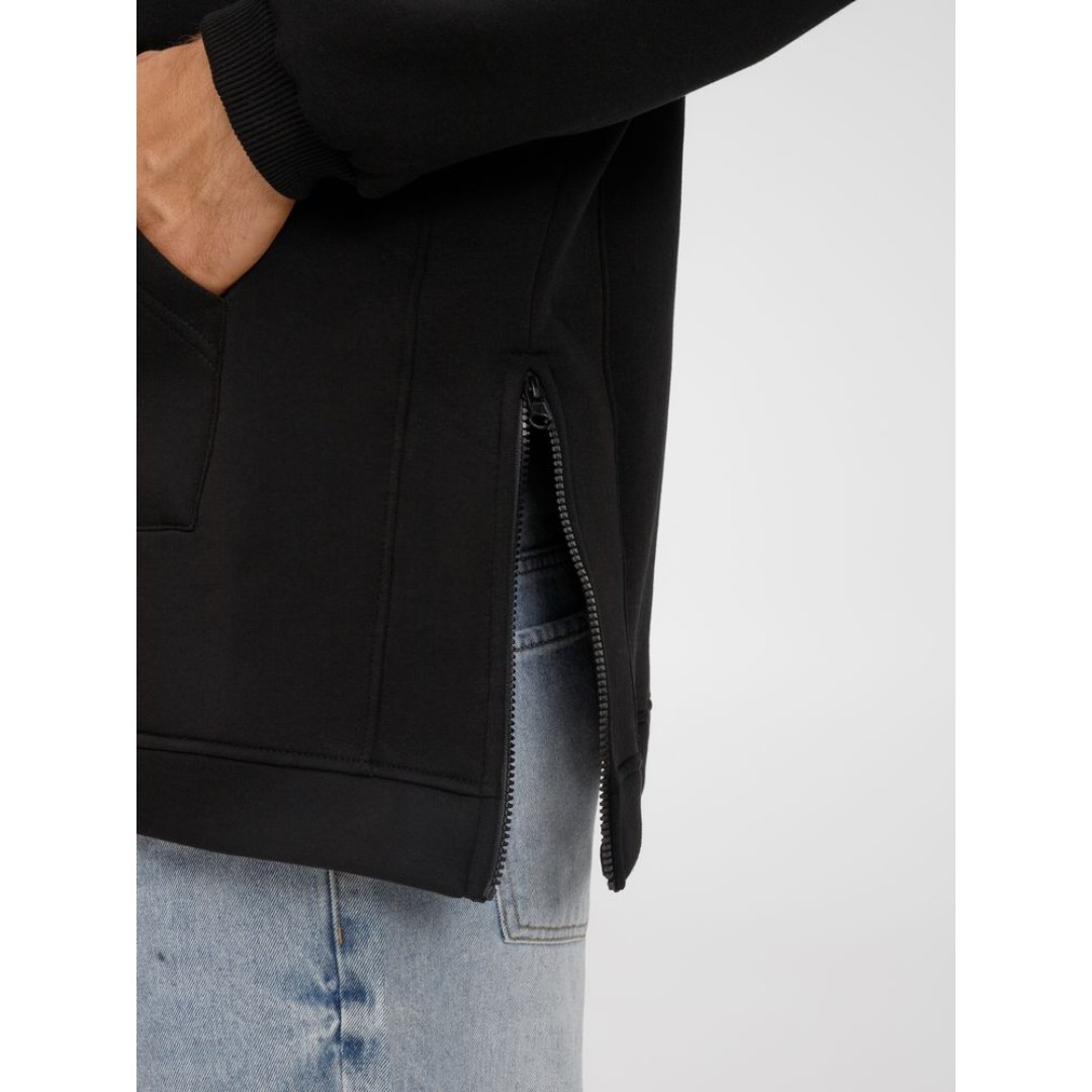 Худи унисекс оверсайз Easy Street, черное, размер XS/S