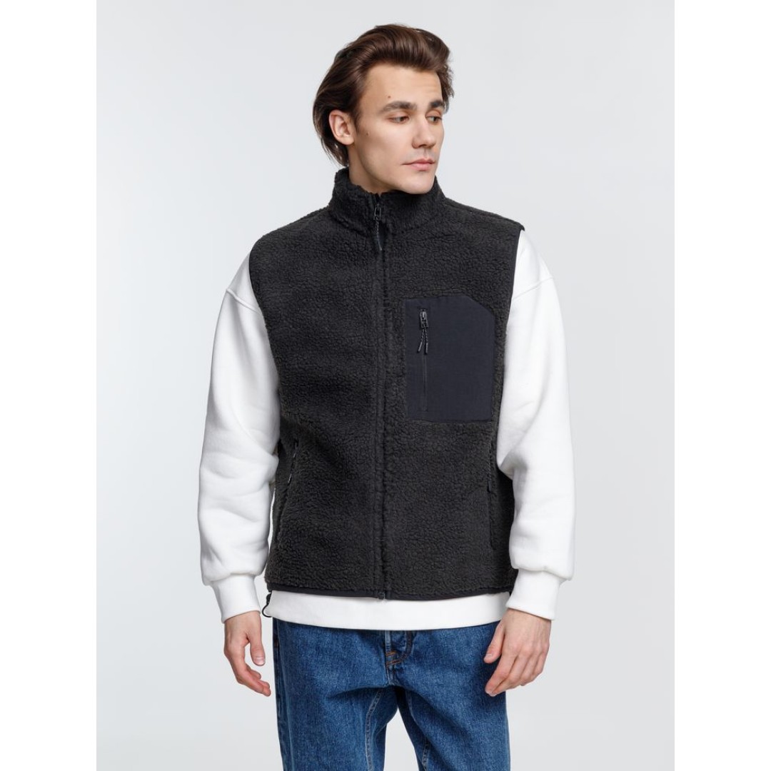 Жилет унисекс Fury BW, темно-серый (графит)