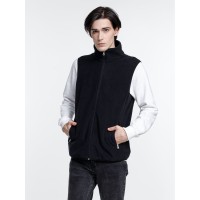 Жилет флисовый унисекс Nesse, черный, размер XS/S