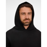 Худи унисекс оверсайз Easy Street, черное, размер XS/S