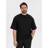 Футболка оверсайз Big boss, черная, размер XS/S