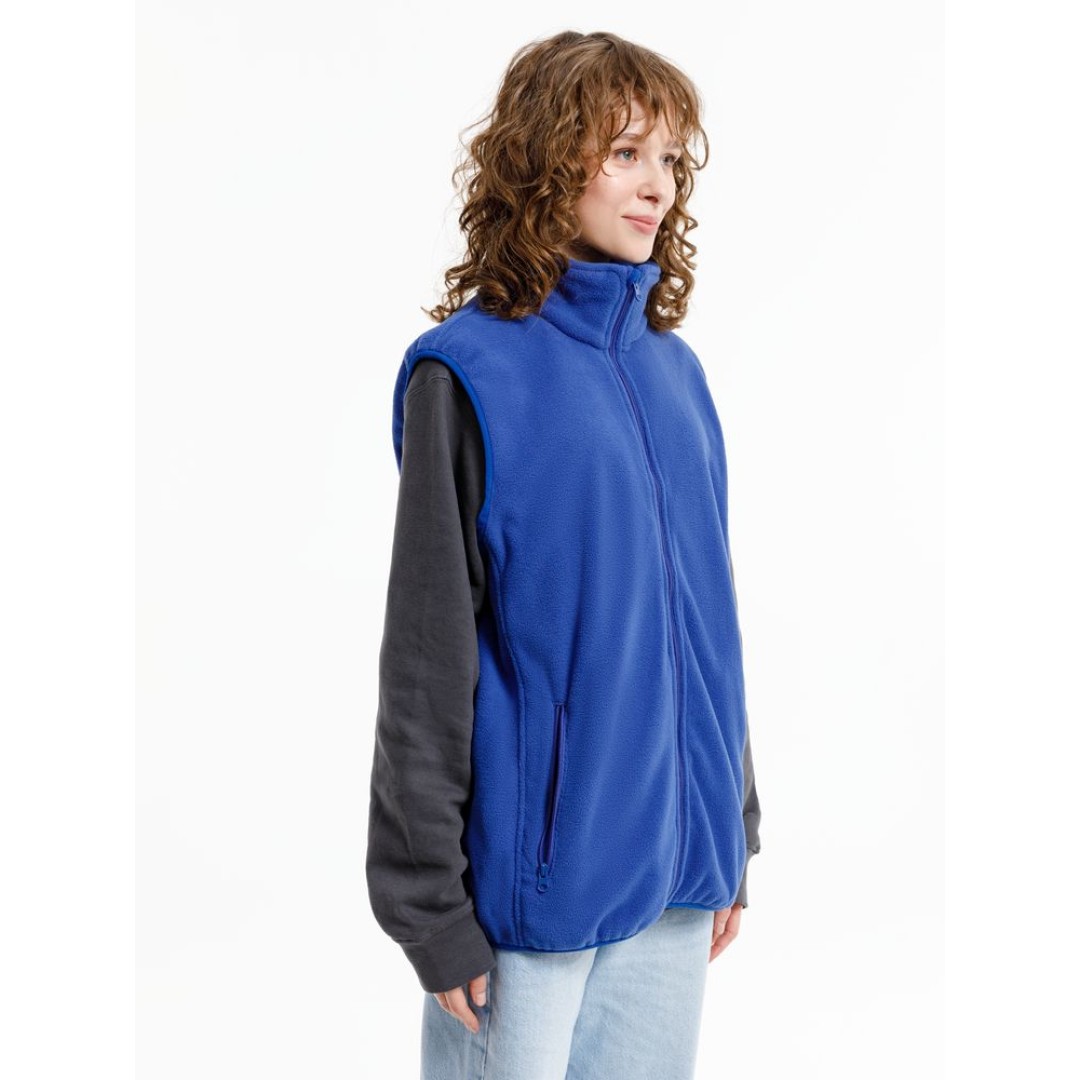 Жилет флисовый унисекс Nesse, синий, размер XS/S