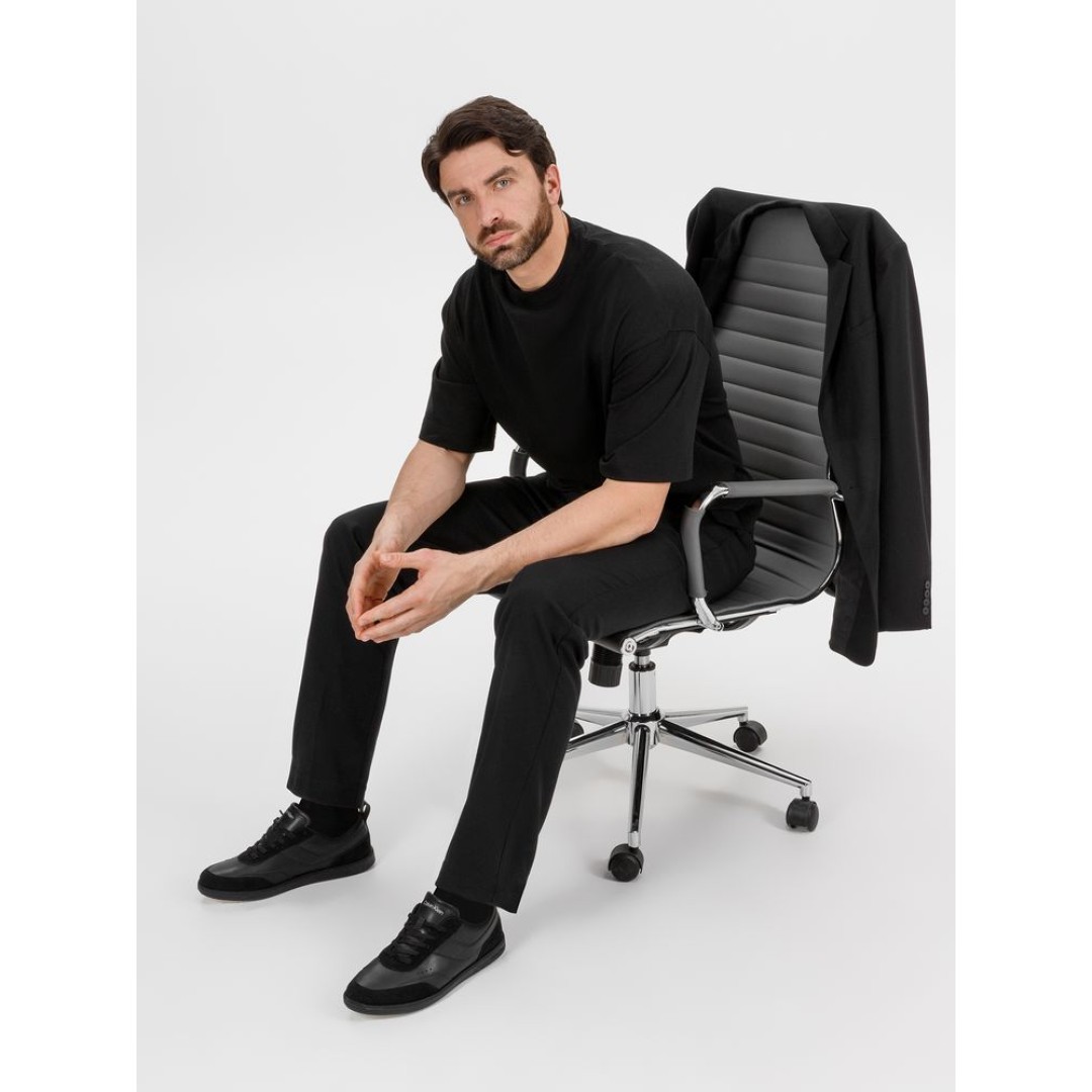 Футболка оверсайз Big boss, черная, размер XS/S