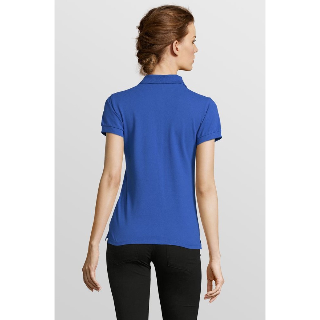 Рубашка поло женская People 210 ярко-синяя (royal), S