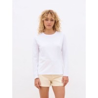 Футболка с длинным рукавом женская Monarch Women, белая, размер M