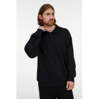 Свитшот оверсайз унисекс S6, черный, размер XS/S