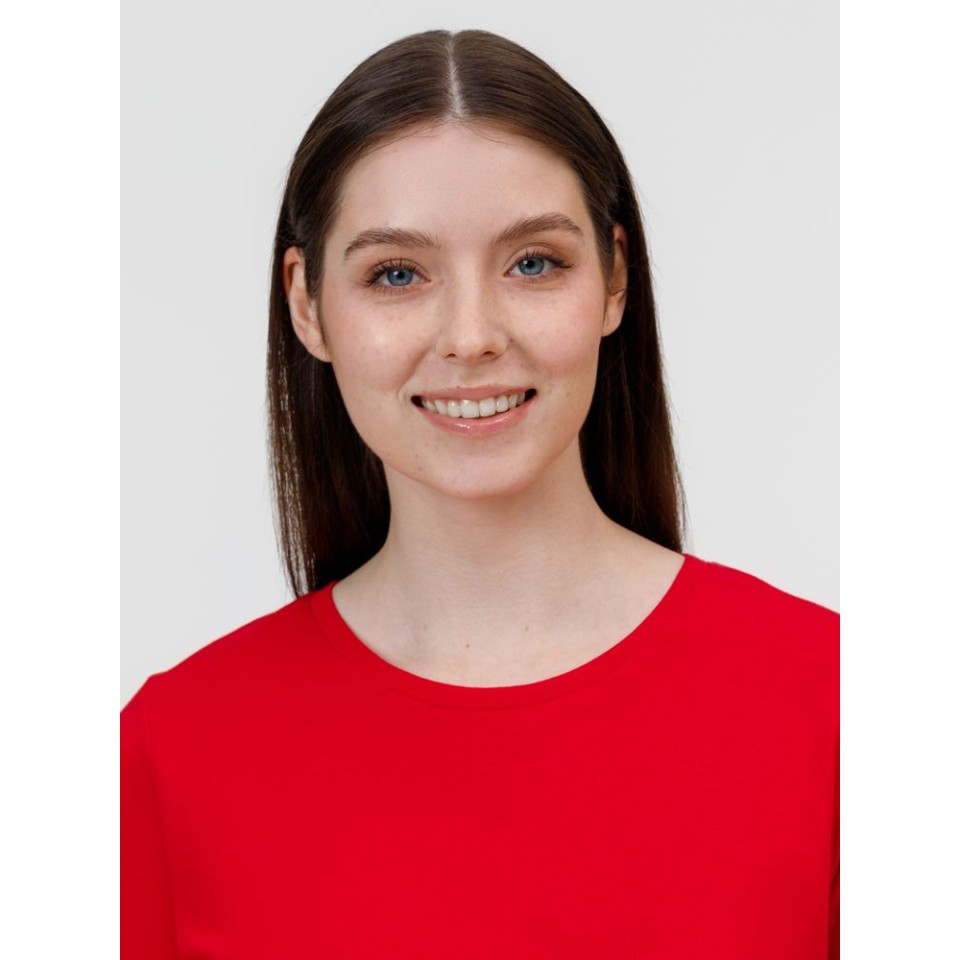 Футболка E150 женская красная, L