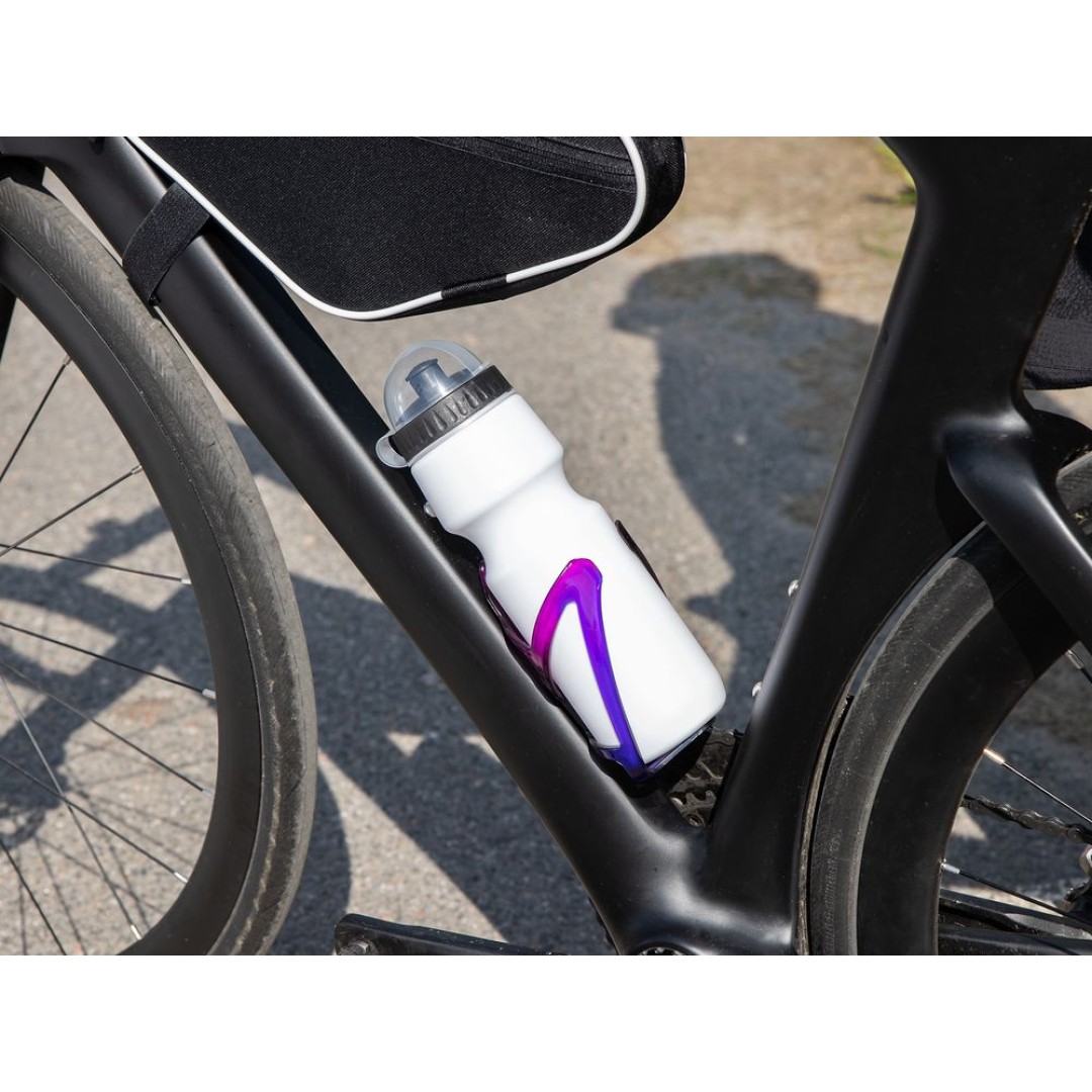 Бутылка для велосипеда Bikescape, белая с черным