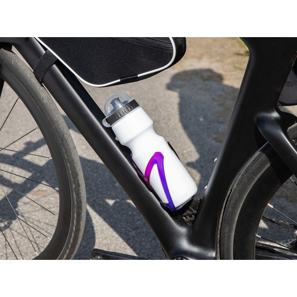 Бутылка для велосипеда Bikescape, белая с черным