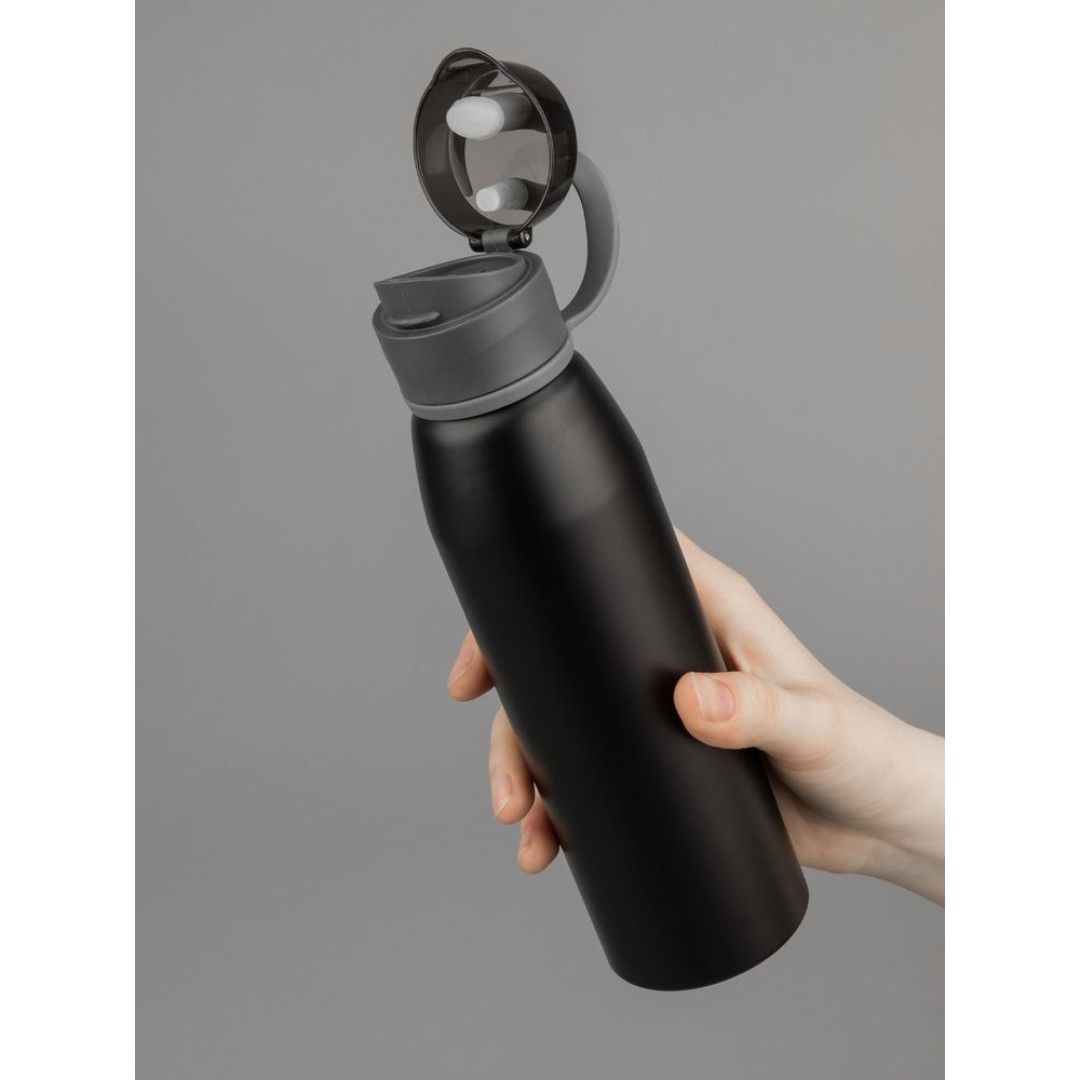 Бутылка для воды Billy Gym, матовая черная