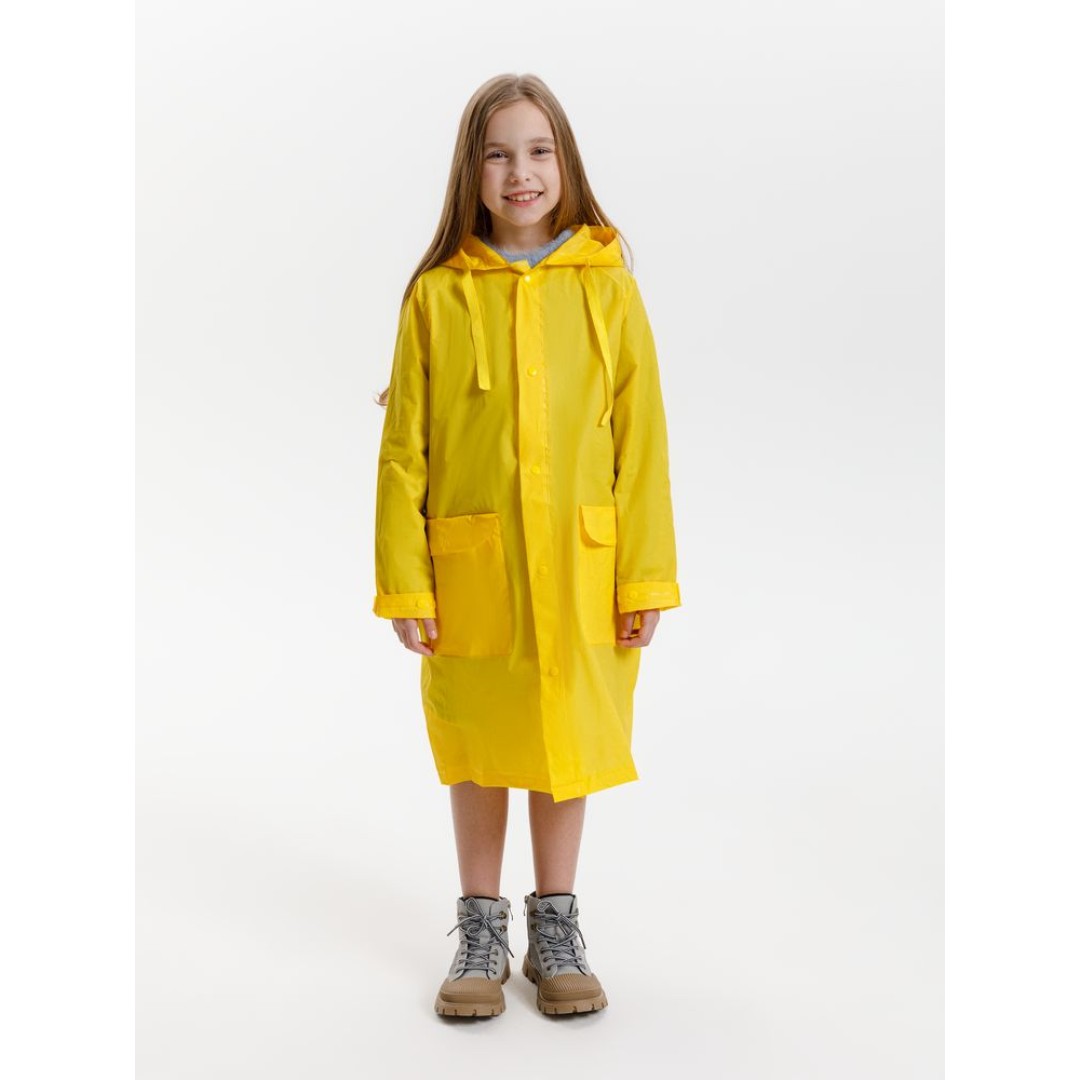Дождевик детский RainDrop Kids, желтый, 8 лет (рост 118-128)