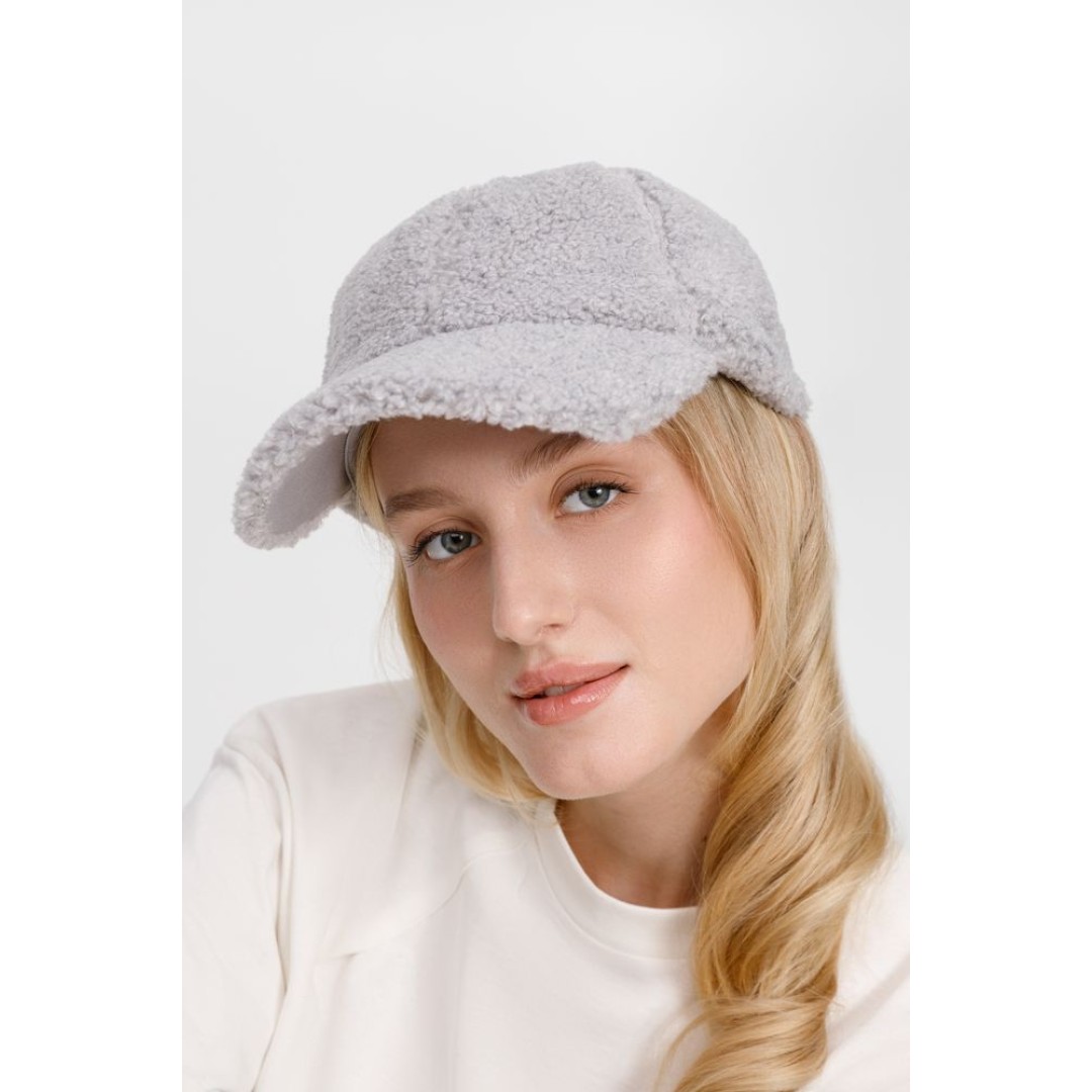Бейсболка Oblako, утепленная, серая